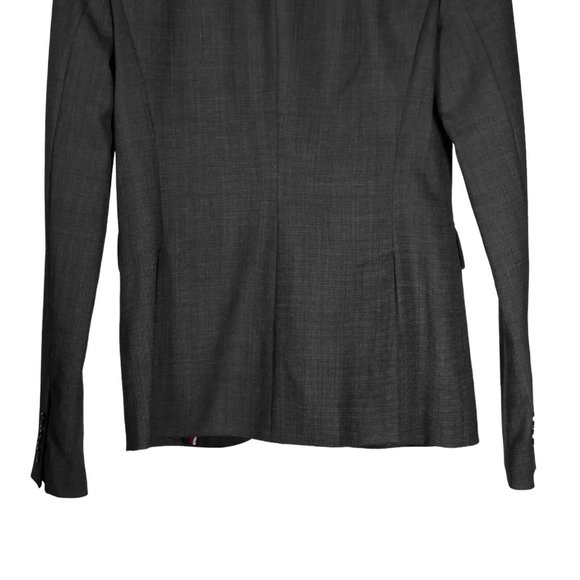 Banana Republic Women's Blazer Gray Wool Two Button Stretch Lined Suit Jacket 2 - Picture 8 of 8